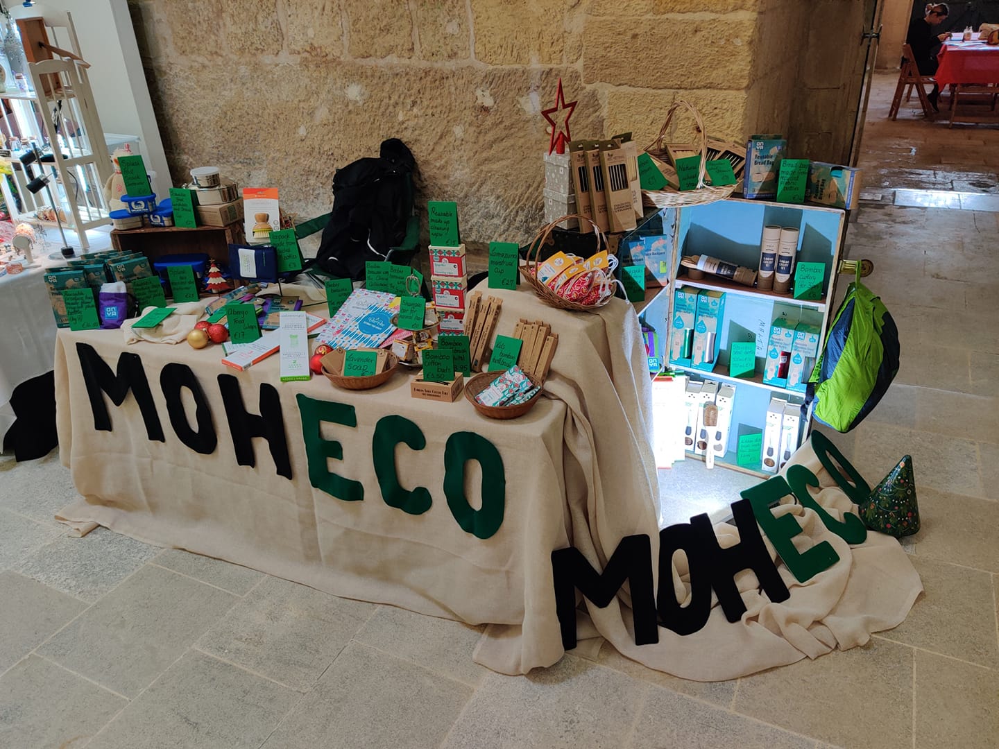 Moheco at its first ever Eco Christmas Market!